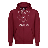 Burgundy womb tang clan ain't nothing to mess with t shirt Zipper Hoodie - PixelFlow