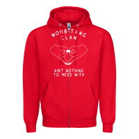 Red womb tang clan ain't nothing to mess with t shirt Zipper Hoodie - PixelFlow