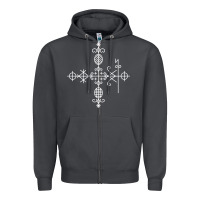 Smoke haitian veve  voodoo symbol t shirt Zipper Hoodie - PixelFlow