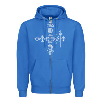 True Royal haitian veve  voodoo symbol t shirt Zipper Hoodie - PixelFlow