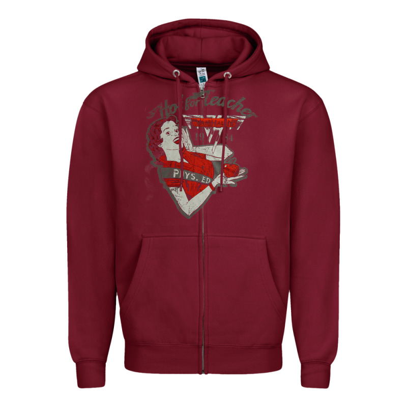 Hot Teacher Halen Essential Zipper Hoodie by PixelFlow | Teevron