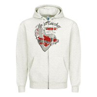 Oatmeal Heather hot teacher halen Essential Zipper Hoodie - PixelFlow