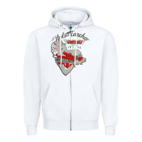 White hot teacher halen Essential Zipper Hoodie - PixelFlow