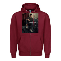 Burgundy Rob Thomas Zipper Hoodie - PixelFlow