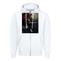 White Rob Thomas Zipper Hoodie - PixelFlow