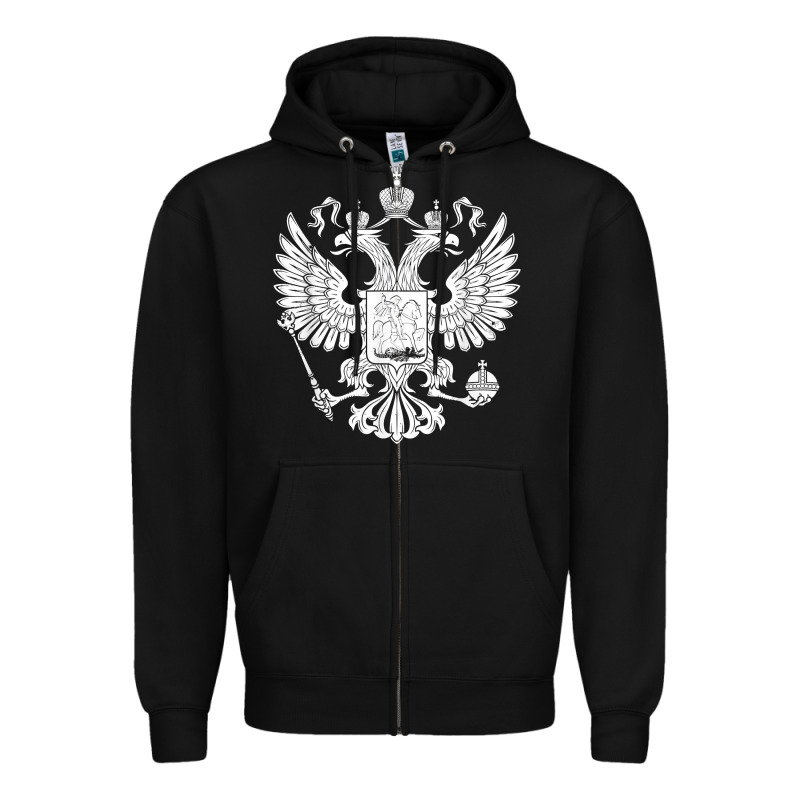 Russian Double Headed Eagle For A Russia Fan Gift T Shirt Zipper Hoodie by PixelFlow | Teevron