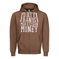 Chestnut dirty hands make clean money t shirt wrench mechanic gift Zipper Hoodie - PixelFlow