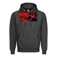 Charcoal Heather The Flash Zipper Hoodie - PixelFlow