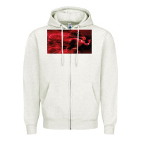 Oatmeal Heather The Flash Zipper Hoodie - PixelFlow