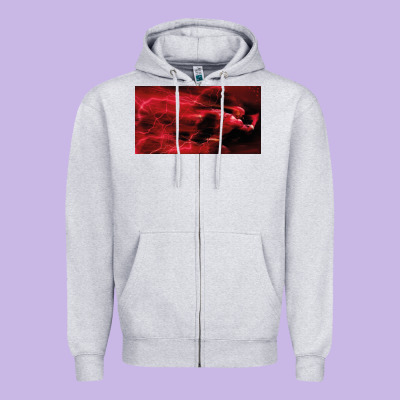 The Flash Zipper Hoodie Designed By Pixelflow
