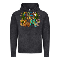 Vintage Black Born To Camp Vintage Hoodie - CowhideDigitalArt
