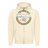 Sandshell fiat 500   italy Zipper Hoodie - PixelFlow