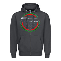 Smoke fiat 500   italy Zipper Hoodie - PixelFlow