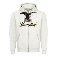 Oatmeal Heather yuengling beer Zipper Hoodie - PixelFlow