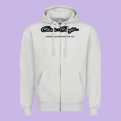 Chris Craft Boats Zipper Hoodie Designed By Pixelflow