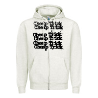 Oatmeal Heather cheap trick Zipper Hoodie - PixelFlow