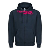 Teenage Head Print (pink) Plain Zipper Hoodie | Teevron
