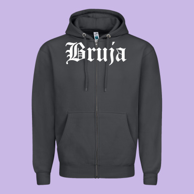 Womens Bruja Old English Chola Witchy V Neck T Shirt Zipper Hoodie Designed By Pixelflow