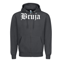 Smoke womens bruja old english chola witchy v neck t shirt Zipper Hoodie - PixelFlow