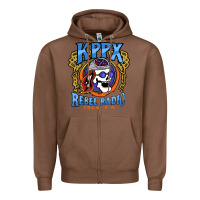 Chestnut Kppx Rebel Radio Zipper Hoodie - PixelFlow