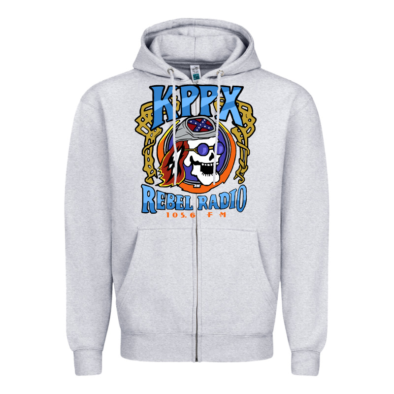 Kppx Rebel Radio Zipper Hoodie by PixelFlow | Teevron