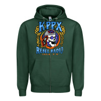 Sports Green Kppx Rebel Radio Zipper Hoodie - PixelFlow
