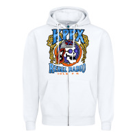 White Kppx Rebel Radio Zipper Hoodie - PixelFlow