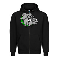 Black ashville high school, ashville bulldogs Zipper Hoodie - PixelFlow