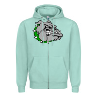 Seafoam ashville high school, ashville bulldogs Zipper Hoodie - PixelFlow