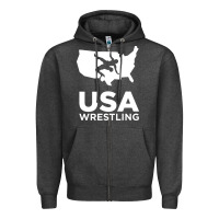 Charcoal Heather usa power united states Zipper Hoodie - PixelFlow