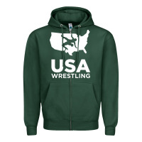 Sports Green usa power united states Zipper Hoodie - PixelFlow