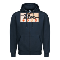 Navy welcome to new granada! Zipper Hoodie - PixelFlow