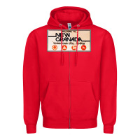 Red welcome to new granada! Zipper Hoodie - PixelFlow