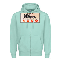 Seafoam welcome to new granada! Zipper Hoodie - PixelFlow
