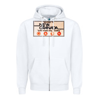 White welcome to new granada! Zipper Hoodie - PixelFlow