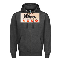 Charcoal Heather welcome to new granada! Zipper Hoodie - PixelFlow