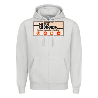 Dove Grey welcome to new granada! Zipper Hoodie - PixelFlow