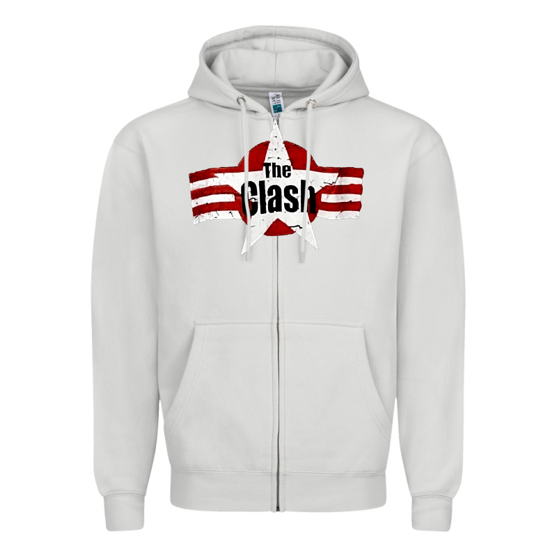 Old Rock 1976 Clash Zipper Hoodie by PixelFlow | Teevron
