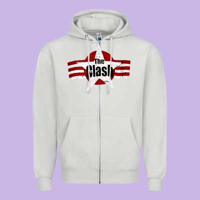 Old Rock 1976 Clash Zipper Hoodie Designed By Pixelflow