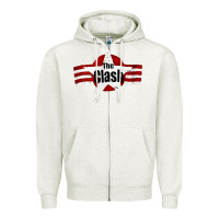 Oatmeal Heather Old Rock 1976 Clash Zipper Hoodie - PixelFlow