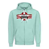 Seafoam Old Rock 1976 Clash Zipper Hoodie - PixelFlow