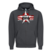 Smoke Old Rock 1976 Clash Zipper Hoodie - PixelFlow