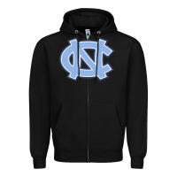 Black unc tar heels Zipper Hoodie - PixelFlow