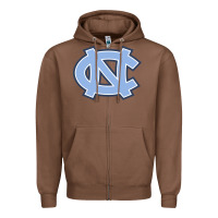 Chestnut unc tar heels Zipper Hoodie - PixelFlow