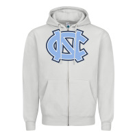 Dove Grey unc tar heels Zipper Hoodie - PixelFlow