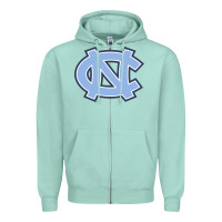 Seafoam unc tar heels Zipper Hoodie - PixelFlow