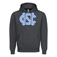 Smoke unc tar heels Zipper Hoodie - PixelFlow