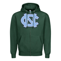 Sports Green unc tar heels Zipper Hoodie - PixelFlow