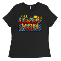 Black Hot mess mom Mother's Day Ladies Tee - FaDigitalArtStudio