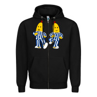 Black bananas double Zipper Hoodie - PixelFlow